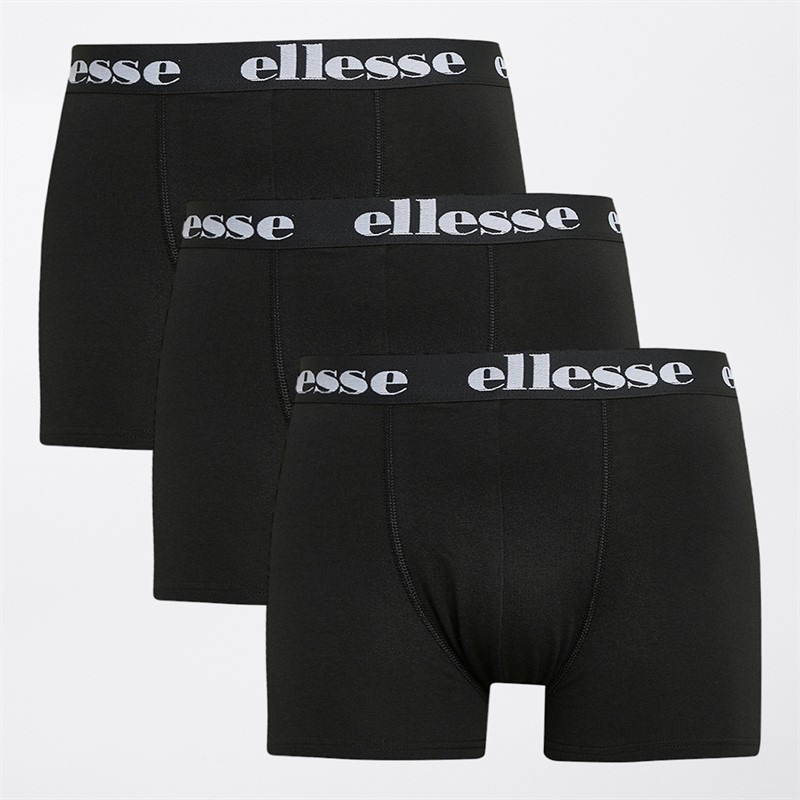 Ellesse Herren 3er-Pack Boxershorts Schwarz
