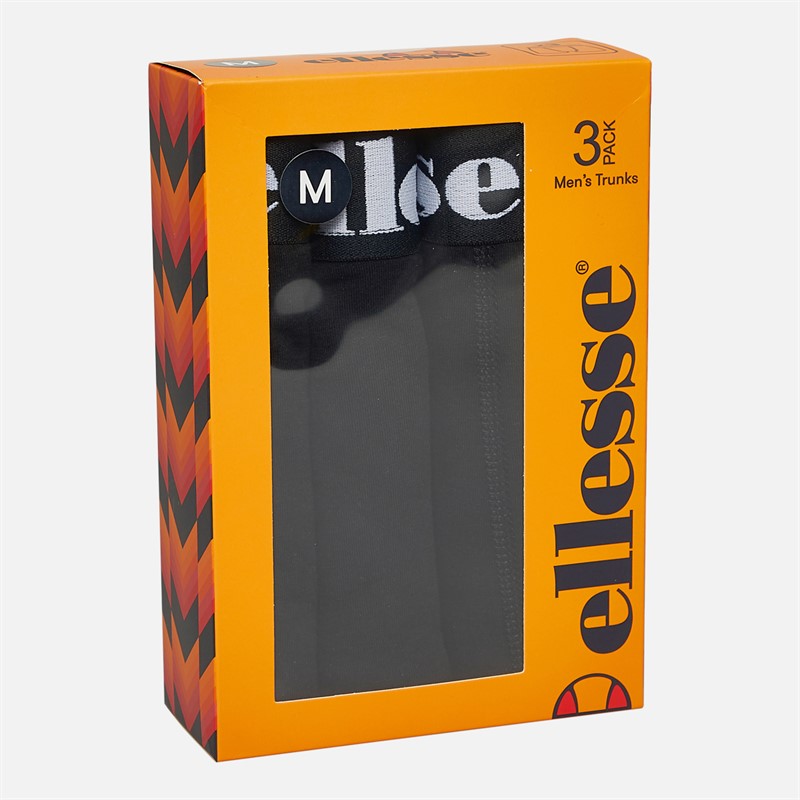 Ellesse Herren 3er-Pack Boxershorts Schwarz