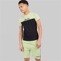 Ellesse Junior Boys Adamo T-Shirt And Cargo Shorts Set Light Green 511