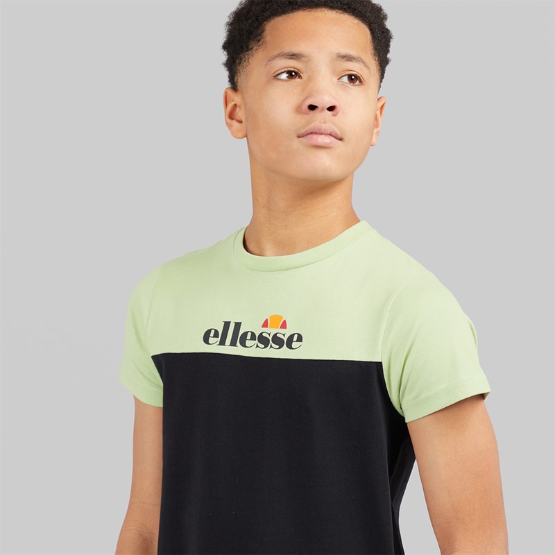 Ellesse Junior Boys Adamo T-Shirt And Cargo Shorts Set Light Green 511