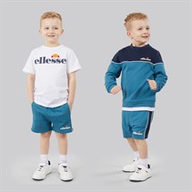 Ellesse Boys Adrian Sweatshirt T-Shirt And Shorts Three Pack Set Dark Blue 420