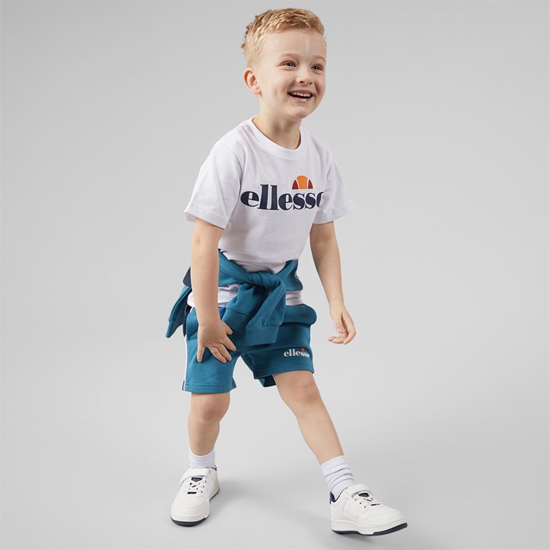 Ellesse Boys Adrian Sweatshirt T-Shirt And Shorts Three Pack Set Dark Blue 420
