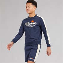 Ellesse Junior Boys Abele Sweatshirt And Shorts Set Navy 429