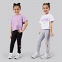 Ellesse Girls Serafina Logo T-Shirts And Leggings Four Piece Set Light Purple 302