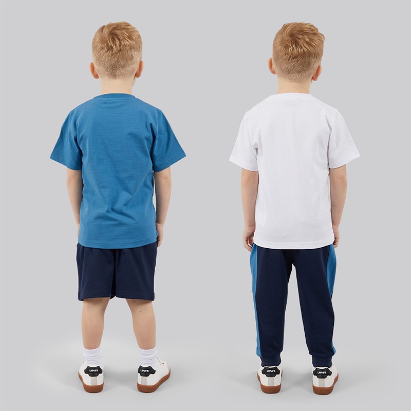 Ellesse Boys Issac T-Shirts Shorts And Joggers Four Piece Set Navy 429