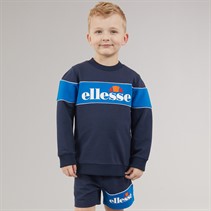 Ellesse Boys Biagio Sweatshirt And Shorts Set Blue 402