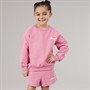 Ellesse Girls Chiara Sweatshirt And Shorts Set Pink 814