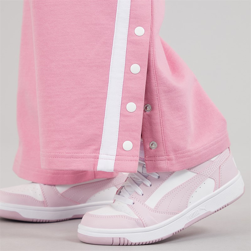 Ellesse Junior Girls Mariella T-Shirt And Popper Track Pants Set Pink 814