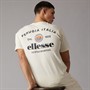 Ellesse Mens Lyon Relaxed Fit Back Logo T-Shirt Off White