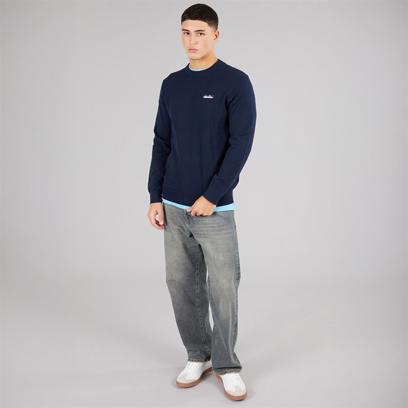 Ellesse Mens Doyle Knitted Jumper Navy