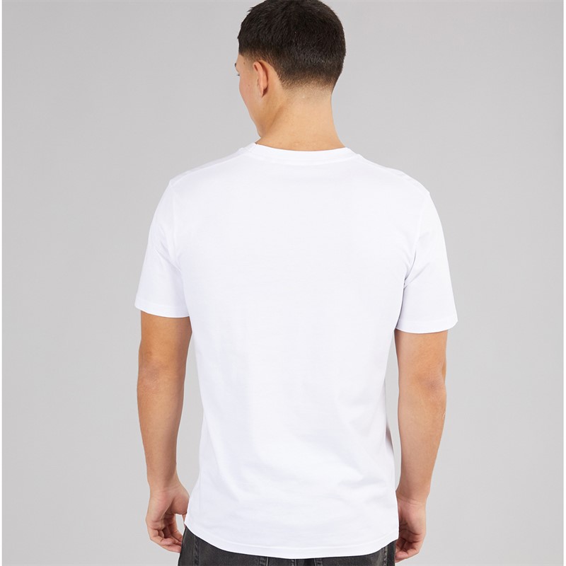 Ellesse Mens Prado 2 Large Logo T-Shirt White