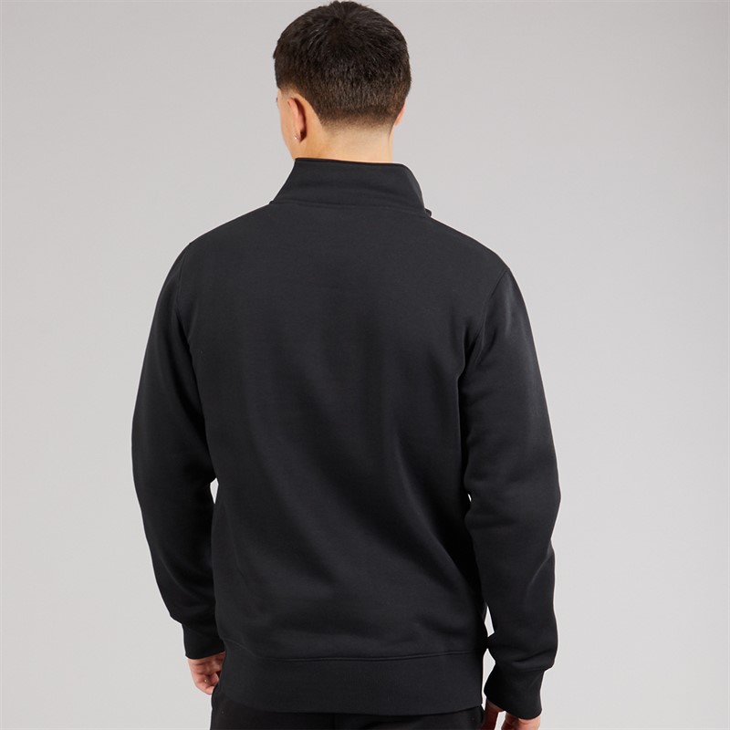Ellesse Herren Benevento 1/4 Zip Sweatshirt Schwarz