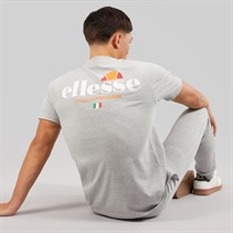Ellesse Herren Georgio Rücken Logo T Shirt Grey Marl