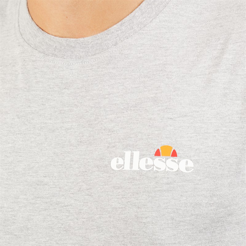 Ellesse Herren Georgio Rücken Logo T Shirt Grey Marl