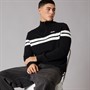 Ellesse Mens Dison 1/2 Zip Knitted Jumper Black