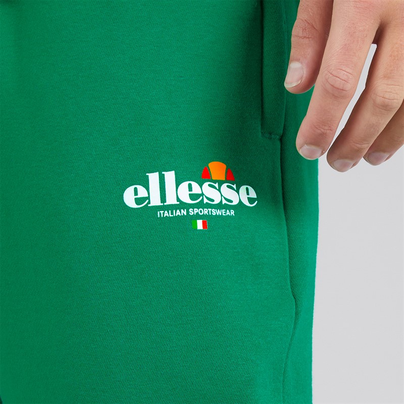 Ellesse Mens Rulle Relaxed Fit Straight Leg Joggers Green