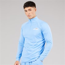 Ellesse Herren Brandon 1/4 Zip Lauf Oberteil Blau
