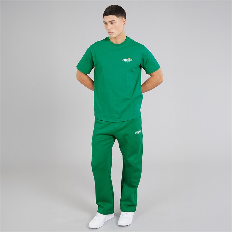 Ellesse Mens Lyon Relaxed Fit Back Logo T-Shirt Green