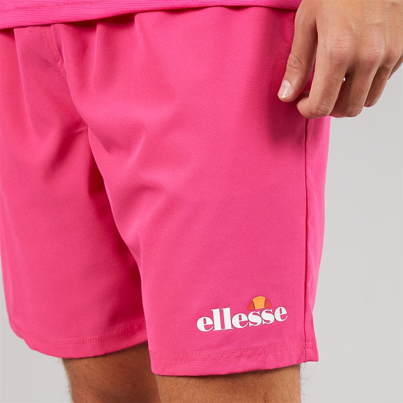 Ellesse Mens Beveth 7 Inch Running Shorts Hot Pink