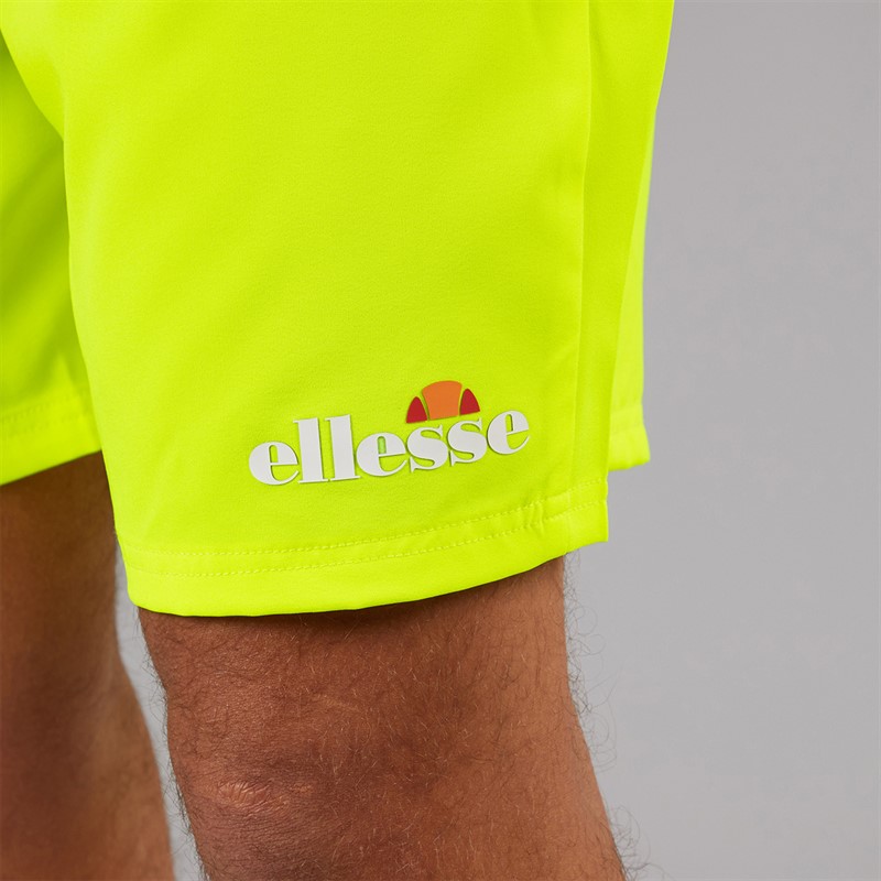 Ellesse Mens Beveth 7 Inch Running Shorts Neon Yellow