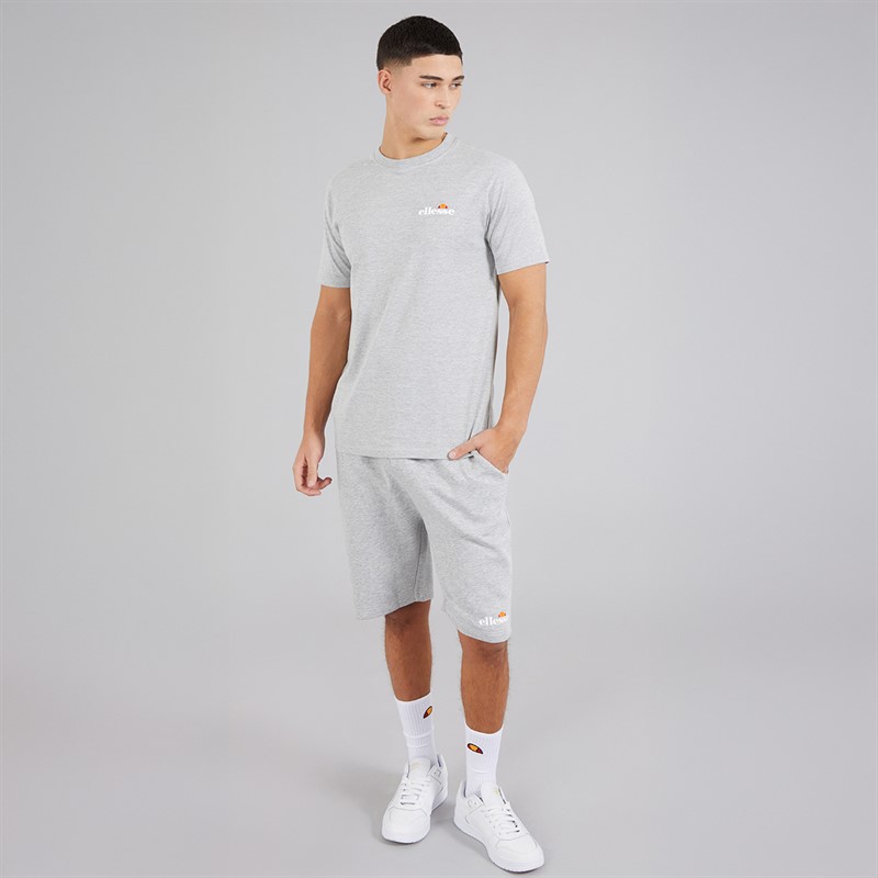 Ellesse Mens Malbory 2 Left Chest T-Shirt Grey Marl