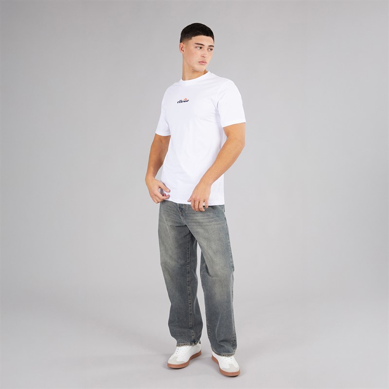 Ellesse Mens Ollio 2 Central Logo T-Shirt White