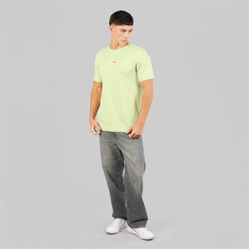 Ellesse Mens Ollio 2 Central Logo T-Shirt Light Green