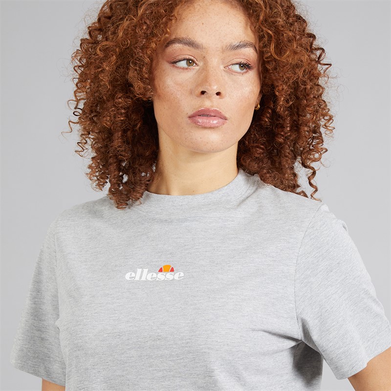 Ellesse Damen Svetta 2 T Shirt Light Grey Marl