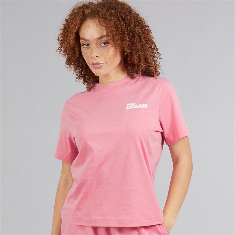 Ellesse Damen Ivana T Shirt Bright Pink