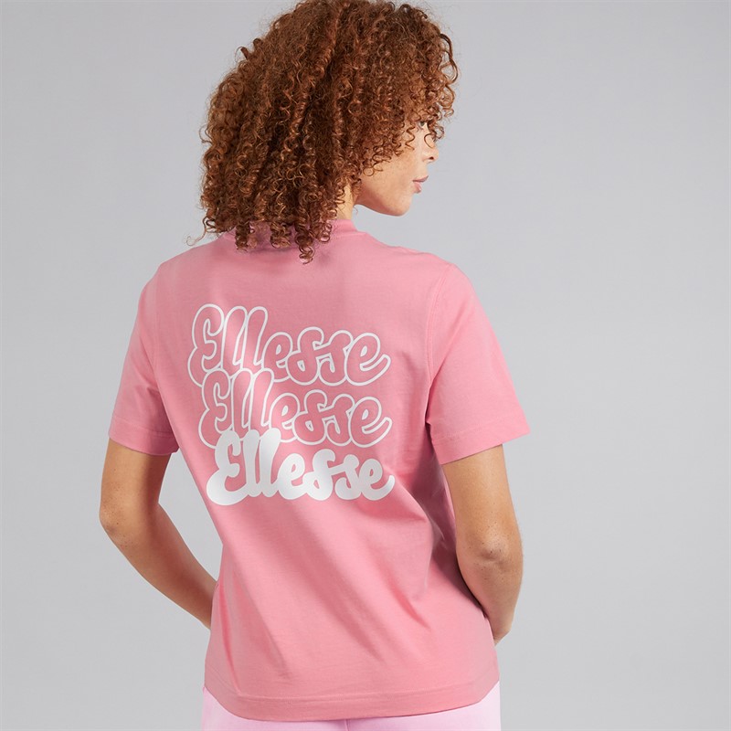 Ellesse Damen Ivana T Shirt Bright Pink