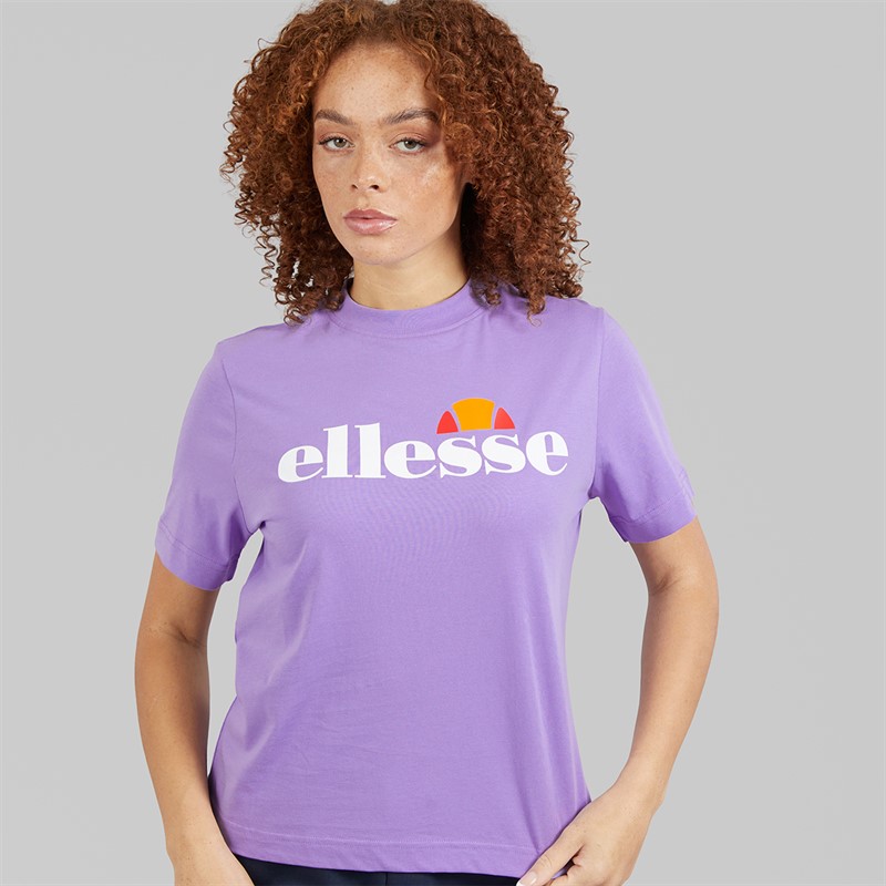 Ellesse Damen Stauf Logo T Shirt Lila