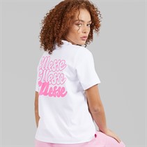 Ellesse Damen Ivana T Shirt Weiß/Bright Pink