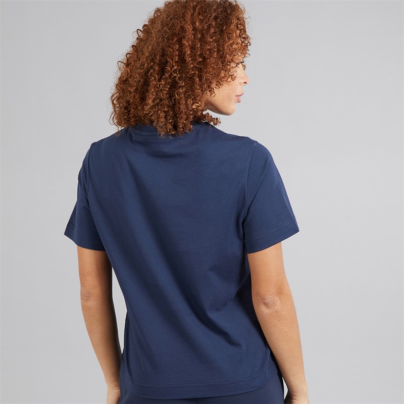 Ellesse Damen Stauf Logo T Shirt Navy