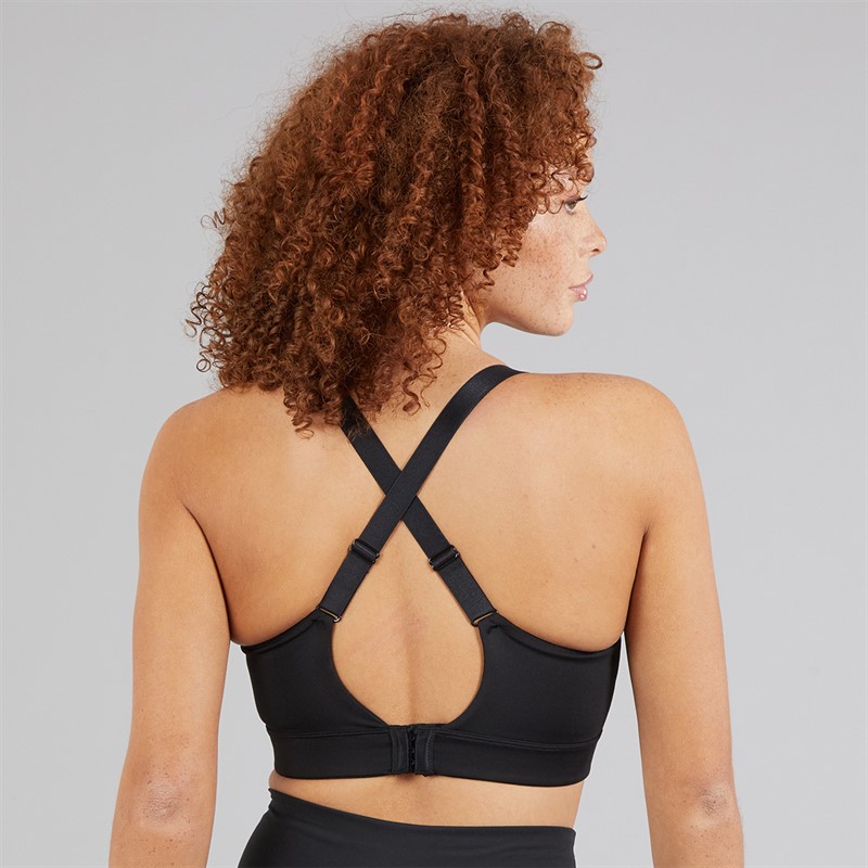 Ellesse Damen Dory Hoch Impact Sport BH Schwarz