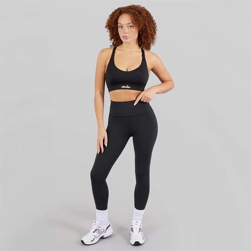 Ellesse Damen Dory Hoch Impact Sport BH Schwarz