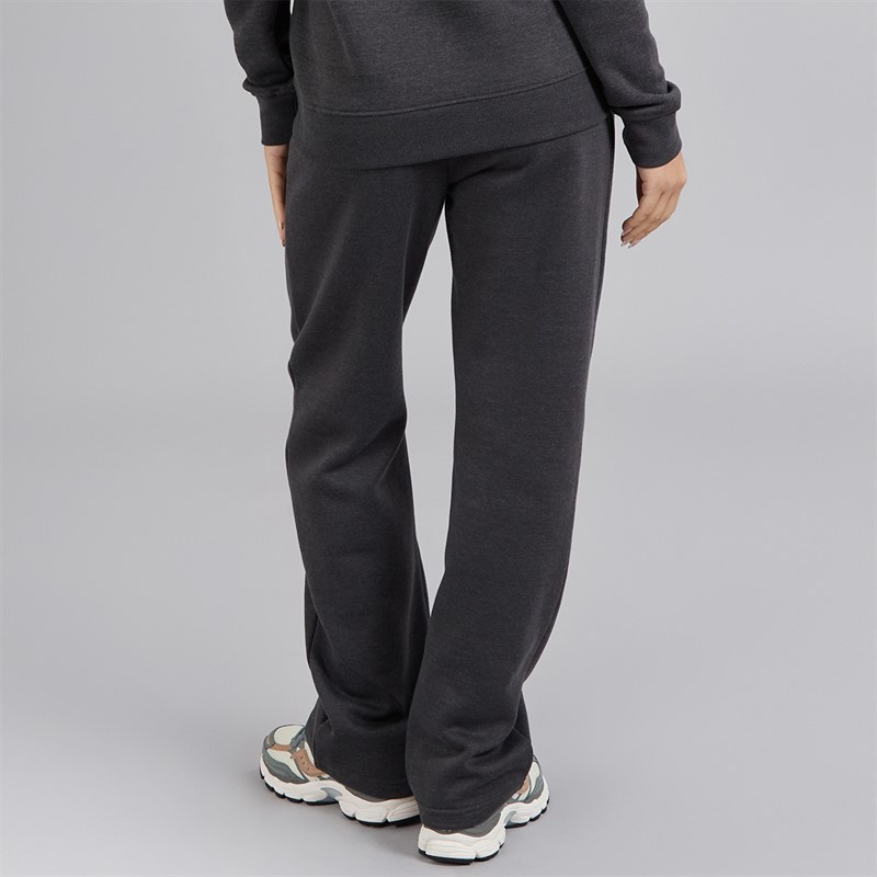 Ellesse Womens Khylie Straight Leg Sweat Pants Dark Grey Marl