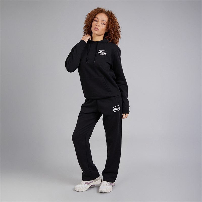 Ellesse Womens Khylie Straight Leg Sweat Pants Black