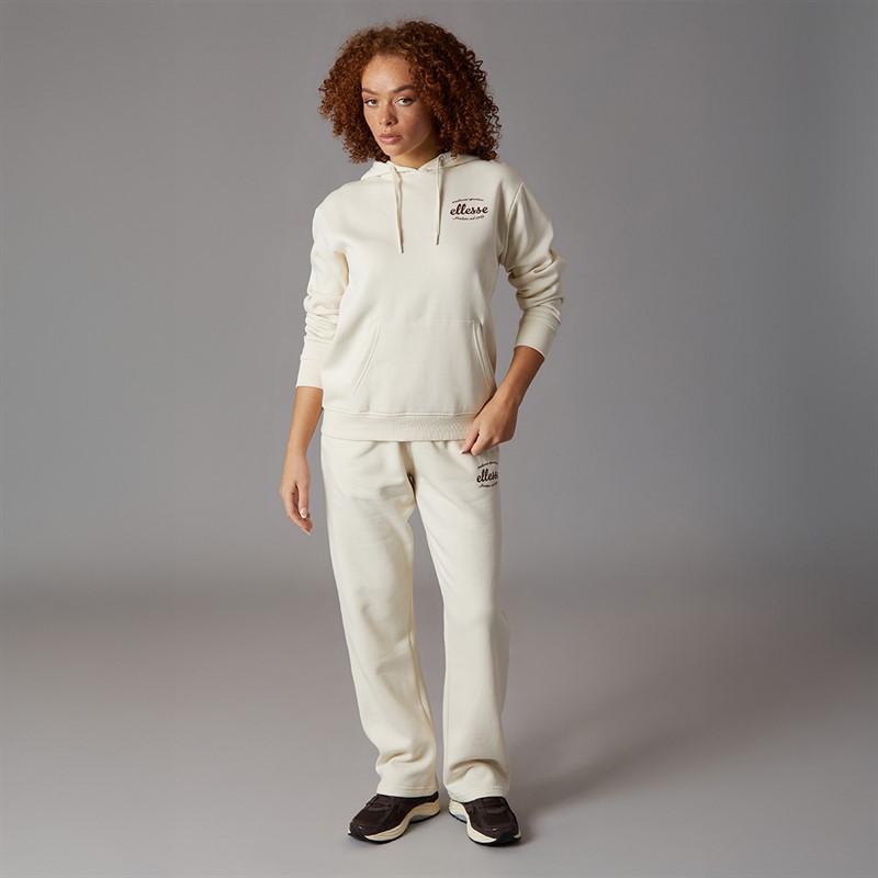 Ellesse Womens Pinebuff Hoodie Off White