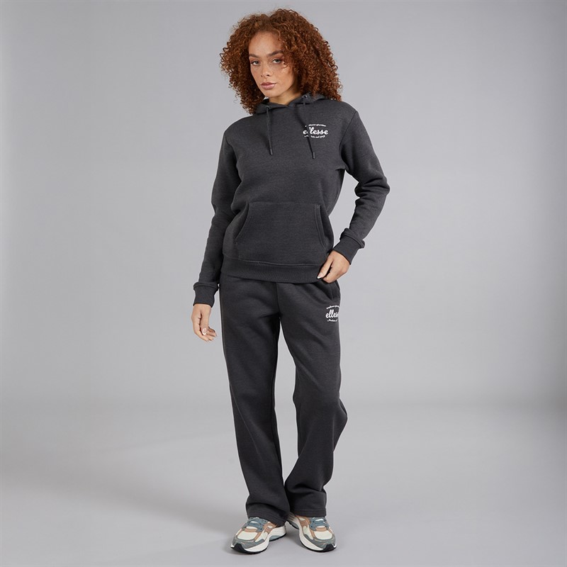 Ellesse Womens Pinebuff Hoodie Dark Grey Marl