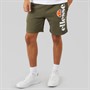 Ellesse Mens Bossini Logo Fleece Shorts Khaki