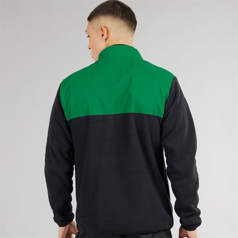 Ellesse Mens Rebberto 1/2 Zip Fleece Black/Green