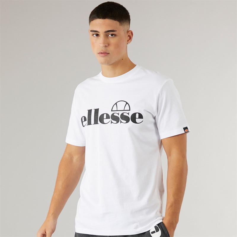 Ellesse Mens Fuenti Logo T-Shirt White