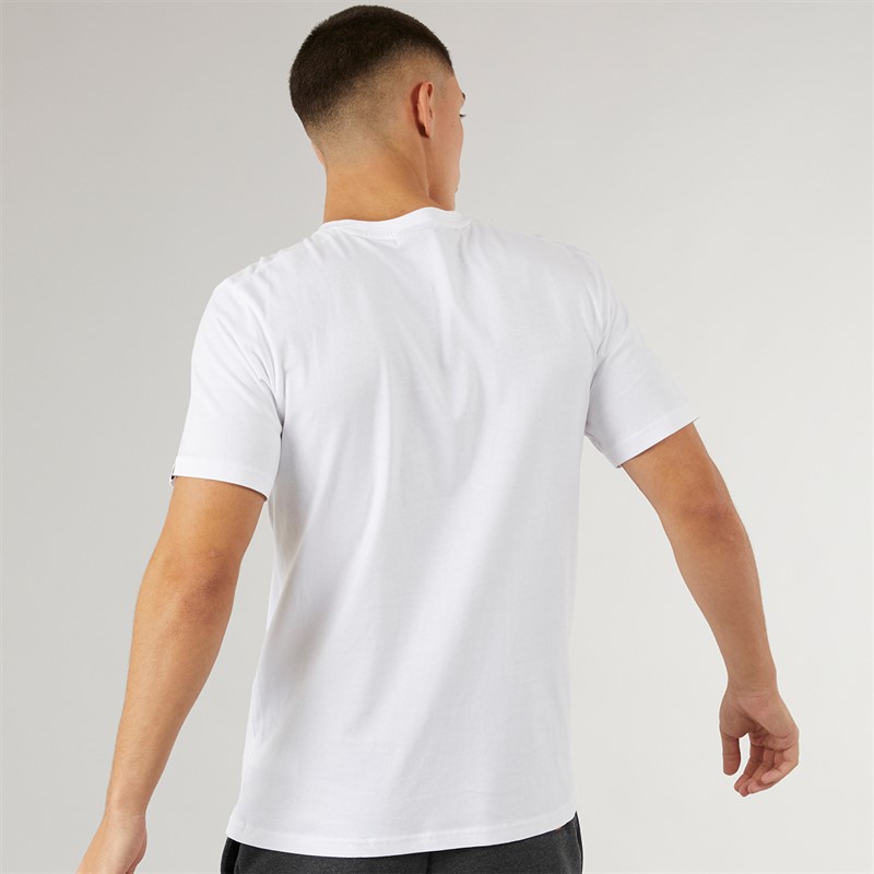 Ellesse Mens Fuenti Logo T-Shirt White