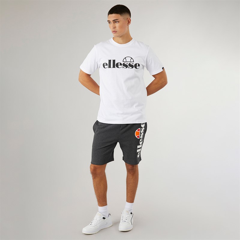 Ellesse Mens Bossini Logo Fleece Shorts Dark Grey Marl