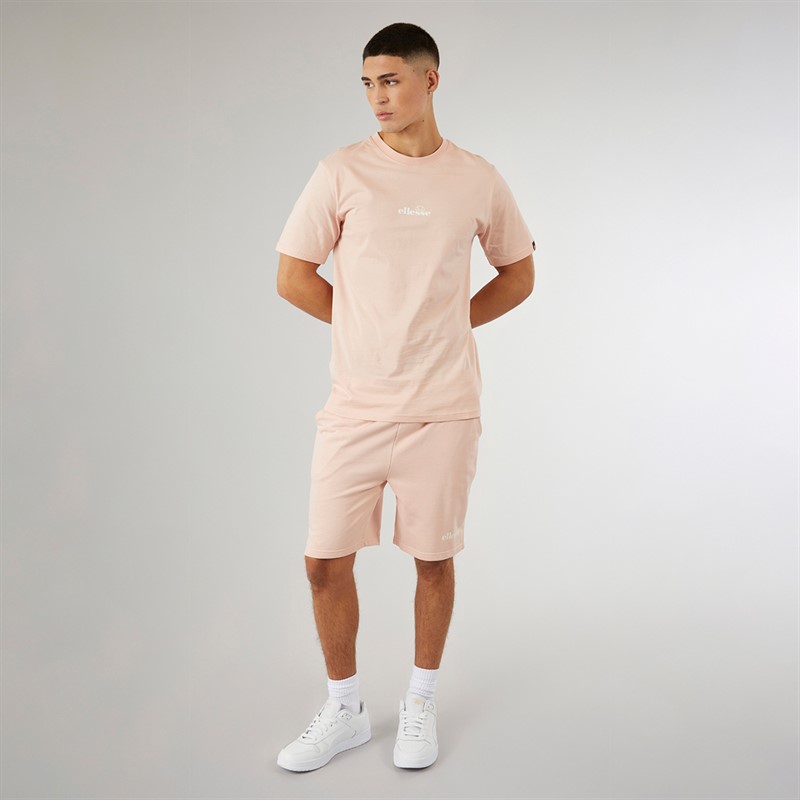 Ellesse Mens Molla Fleece Shorts Pink