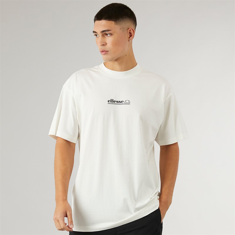 Ellesse Mens Byronso Graphic T-Shirt Off White