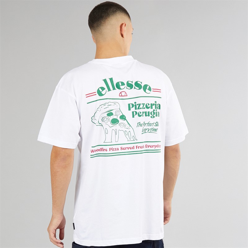 Ellesse Mens Canoci Graphic T-Shirt White