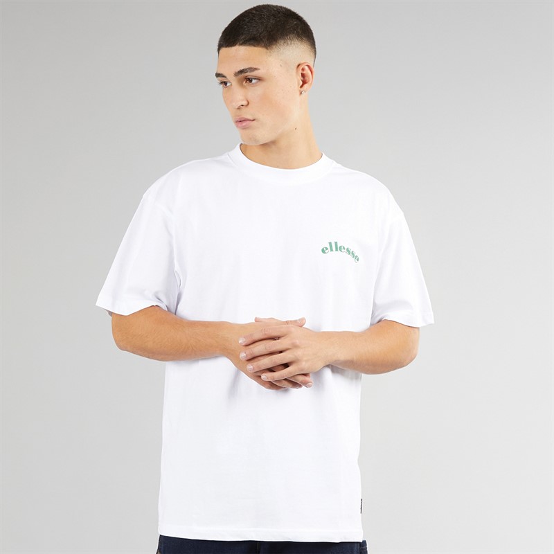 Ellesse Mens Canoci Graphic T-Shirt White