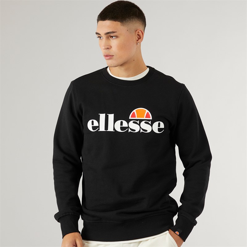 Ellesse Mens SL Succiso Logo Sweatshirt Black - Size M