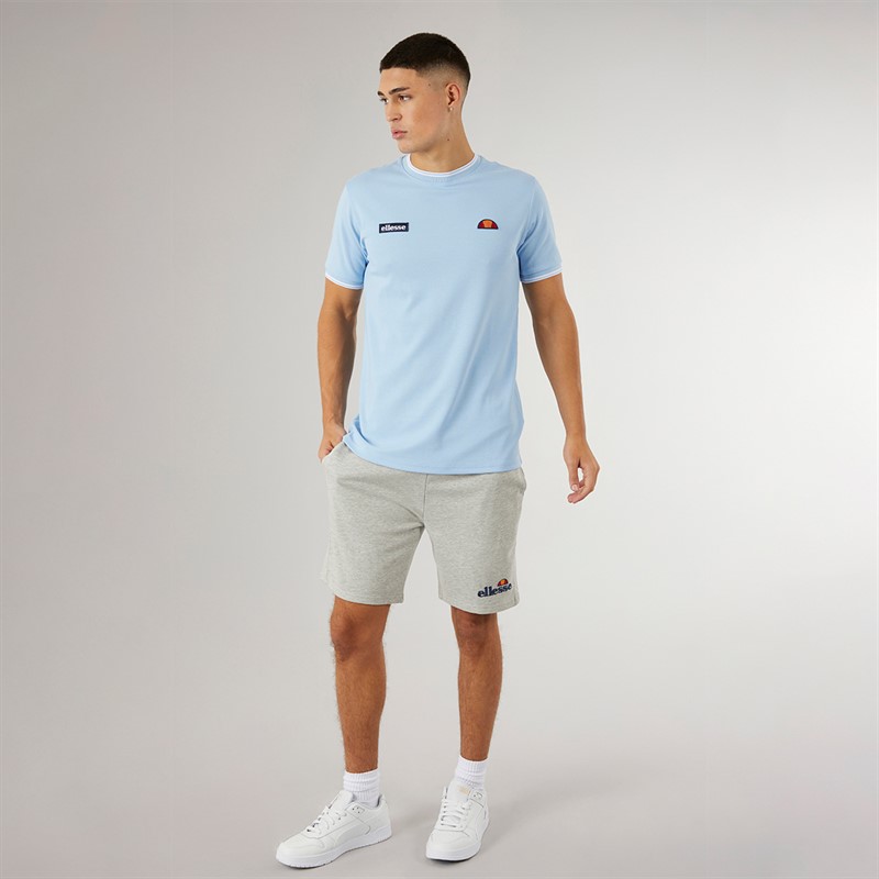 Ellesse Mens Silvan Fleece Shorts Grey Marl
